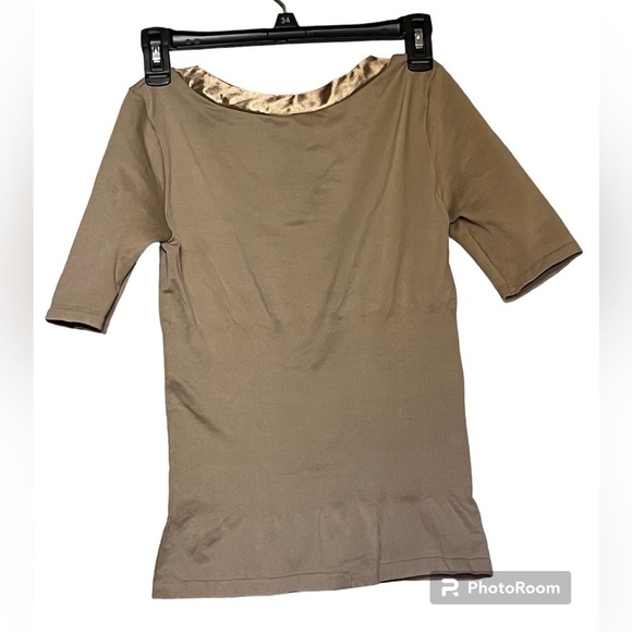 Heavenly Shapewear Pullover Compression Top stretchy short sleeve Size Large - Picture 2 of 6